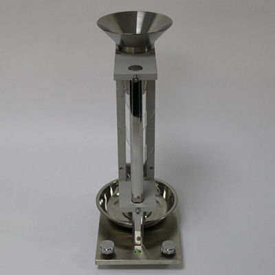 Équipement d'essai de poudre d'acier inoxydable / moniteur de densité apparente en vrac / moniteur de volume Scott pour laboratoire