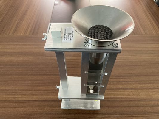 Équipement d'essai de poudre d'acier inoxydable / moniteur de densité apparente en vrac / moniteur de volume Scott pour laboratoire