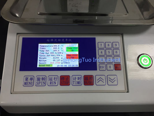 Appareil d'essai de laboratoire pour l'indice de débit de fusion du polyéthylène avec écran LCD
