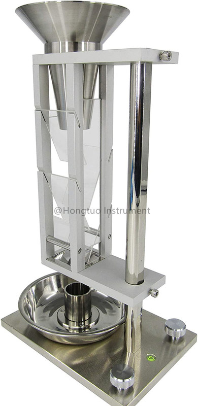 Équipement d'essai de poudre d'acier inoxydable / moniteur de densité apparente en vrac / moniteur de volume Scott pour laboratoire